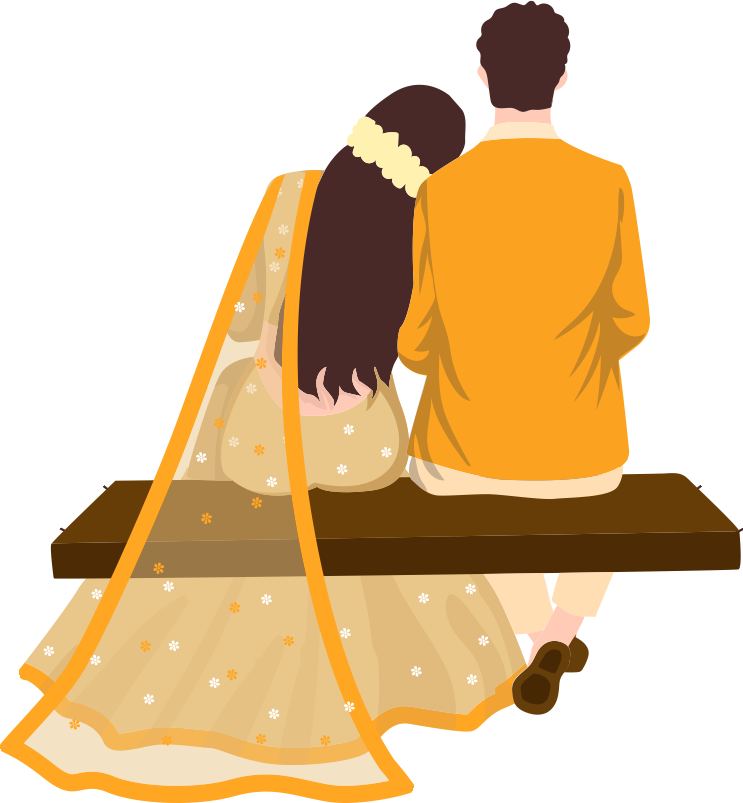 The couple on a jhoola